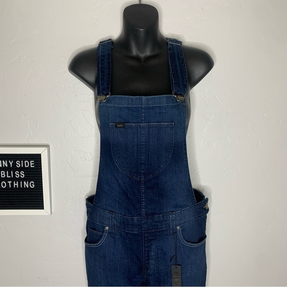 Lee Denim Body Optix Overalls Size Small *NWTS* - Picture 2 of 16